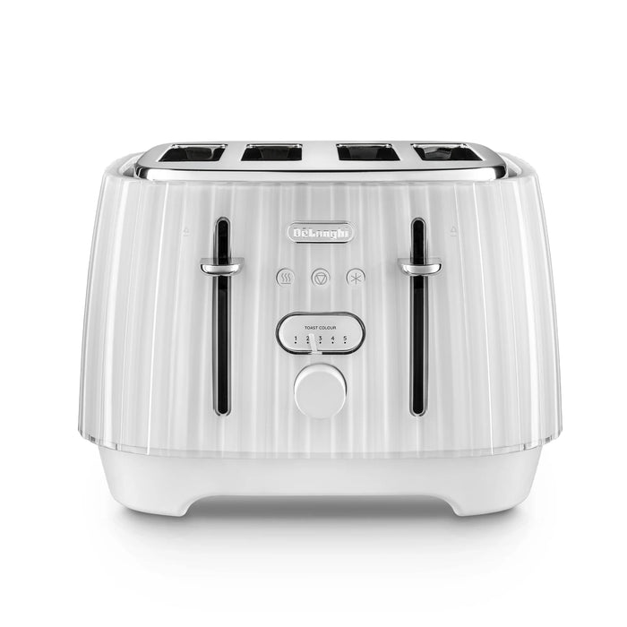 BALLERINA 4 SLICE TOASTER - OPALINE WHITE CTD4003.W