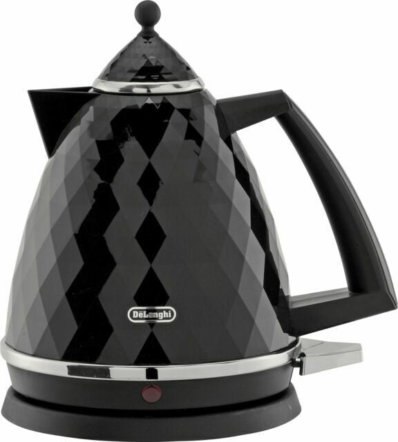 De'Longhi Brillante Faceted 3000W 1.7L Jug Kettle - Black (KBJ3001.BK)