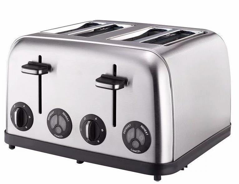 Russell Hobbs Stainless Steel 4-Slice Toaster Silver – 13976