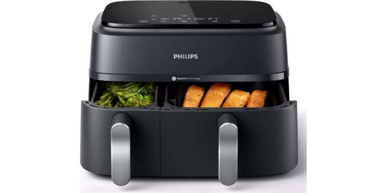 PHILIPS NA351/00 9L DUAL AIRFRYER – BLACK