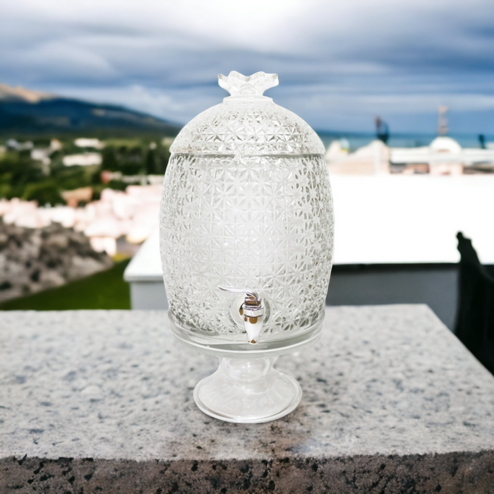 Aqua Water Dispenser 7L Glass Pineapple on stand - 27580