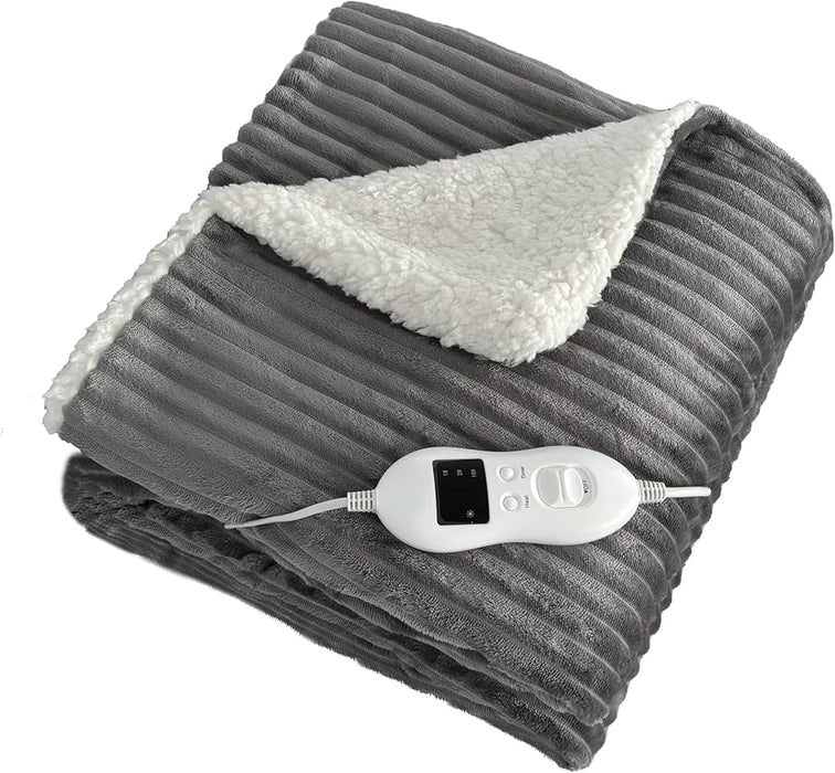 Pure Pleasure Electric Heated Overblanket With Timer & 9 Settings