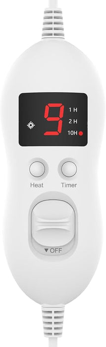 Pure Pleasure Electric Heated Overblanket With Timer & 9 Settings