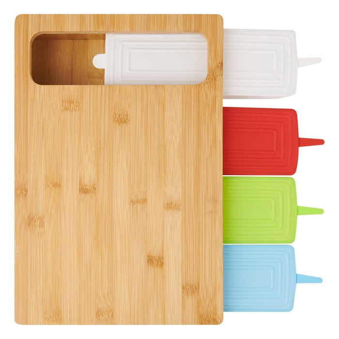 Bernese Series Bamboo Cutting Board with Prep Storage Containers