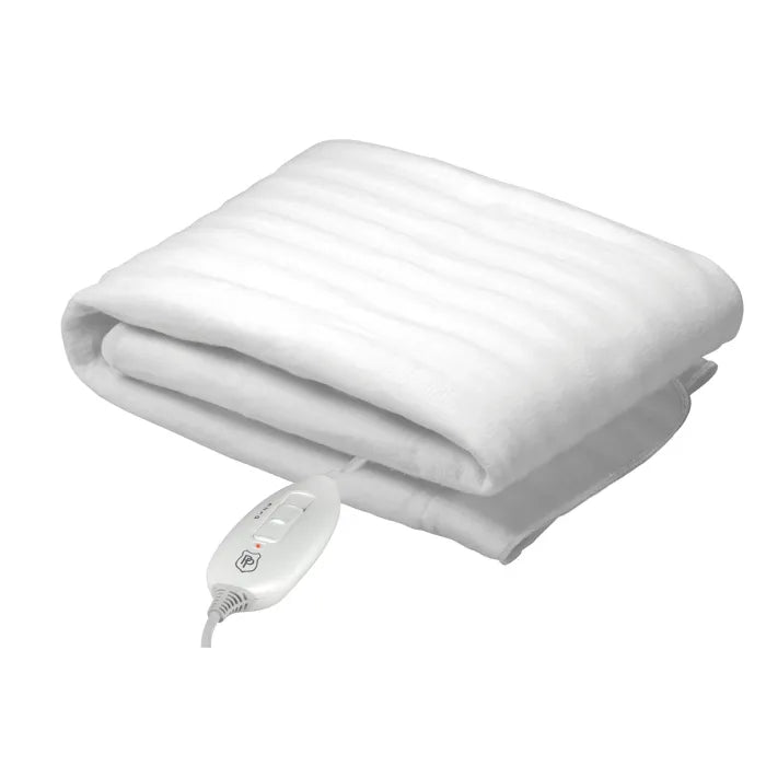 PURE PLEASURE White Single Tie-down Electric Blanket 75x150