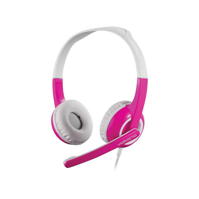 Volkano VK6512PK Kids Headphone with Boom Mic and Cable Protector