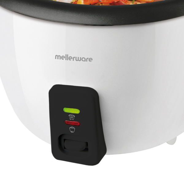 Mellerware Rice Cooker With Glass Lid White 1.8L 700W