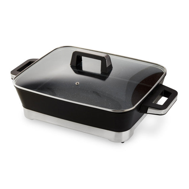 Taurus Electric Frying Pan With Glass Lid Non-Stick