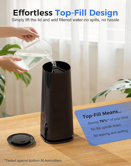 Ultrasonic Cool Mist 5.5L Air Humidifier & Diffuser 2-in-1,