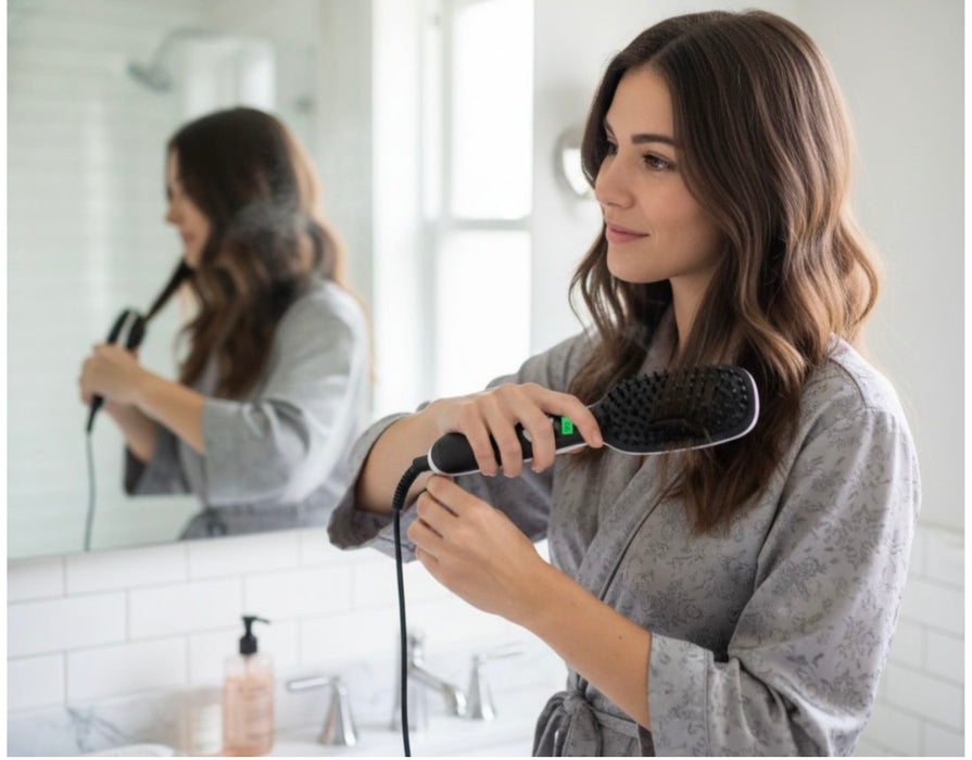 Sunbeam Heated Hair Straightening Brush - SHBS029