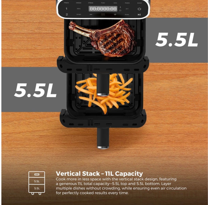 Riva LevelUp Vertical Digital Air Fryer - 11L