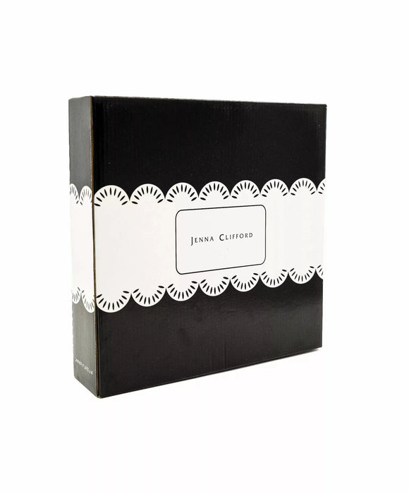 Jenna Clifford Black Rose Dinner Plate Set of 4- JC7232