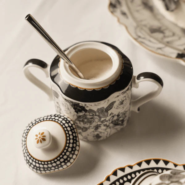 Jenna Clifford Black Rose Sugar Pot- JC7238