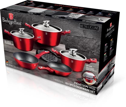 Berlinger Haus BH-7030 Non-Stick Coated Aluminium Cookware Set  (13 - Piece)