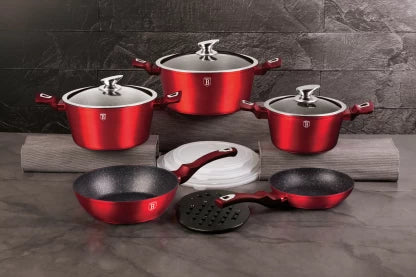 Berlinger Haus BH-7030 Non-Stick Coated Aluminium Cookware Set  (13 - Piece)