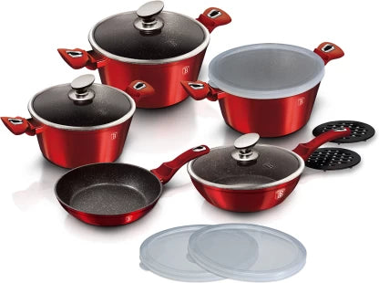 Berlinger Haus BH-7030 Non-Stick Coated Aluminium Cookware Set  (13 - Piece)