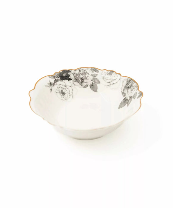 Jenna Clifford Black Rose Cereal Bowl set of 4- JC7234