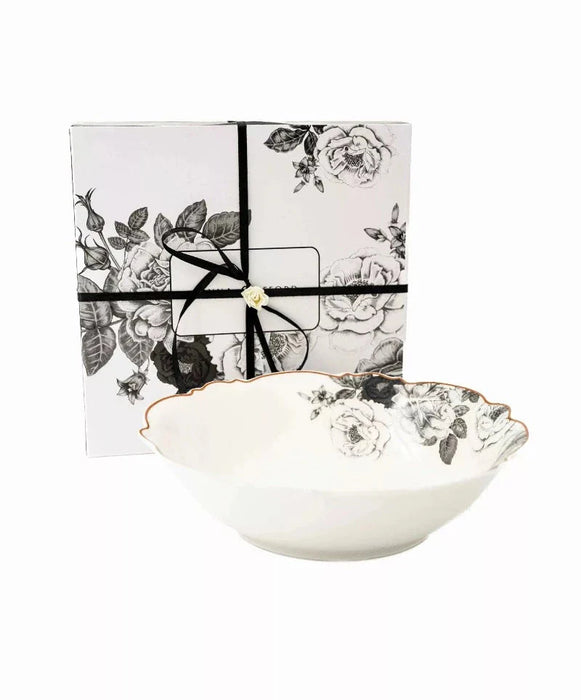 Jenna Clifford Black Rose Salad Bowl- JC7241