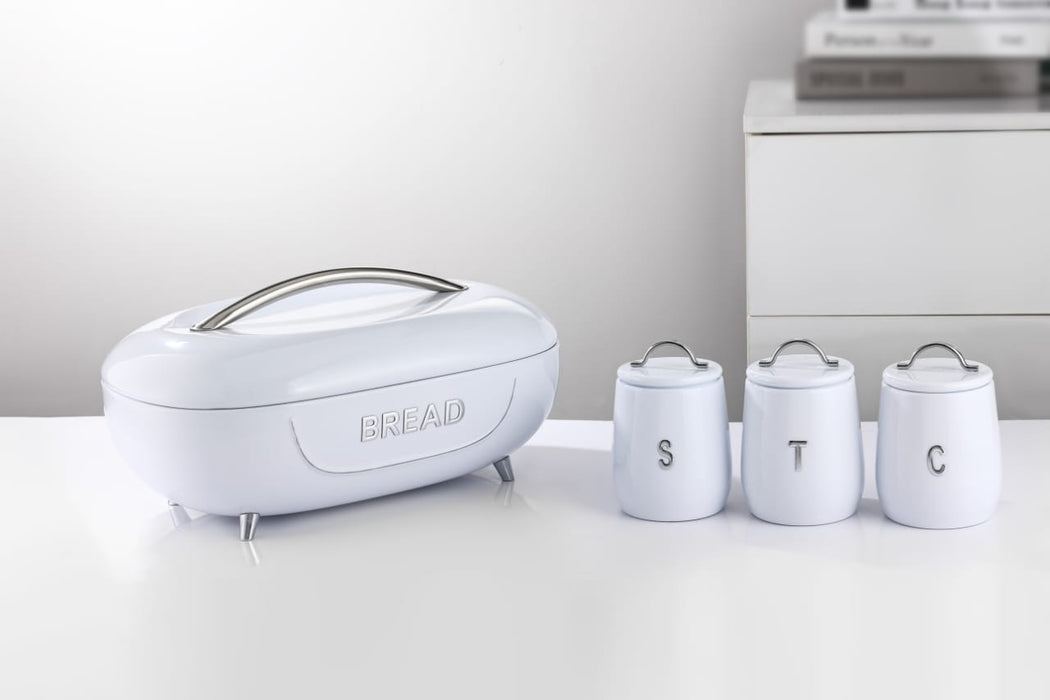 Primo Monogrammed 4 Piece Bread Bin & Canister Set