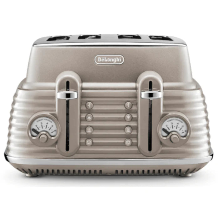 Delonghi Scolpito Selections 4 Slice Toasters  Beige CTZS4003.BG