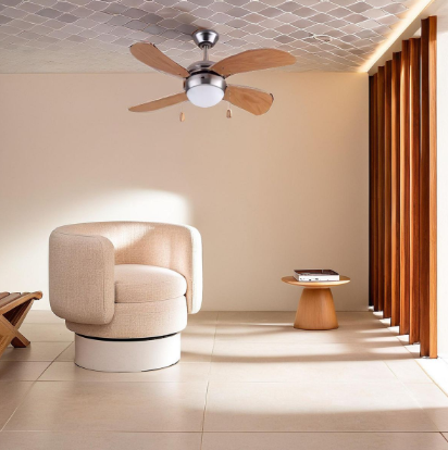 Goldair - 4-Blade Ceiling Fan 106cm with 1 Light  - GCF-132