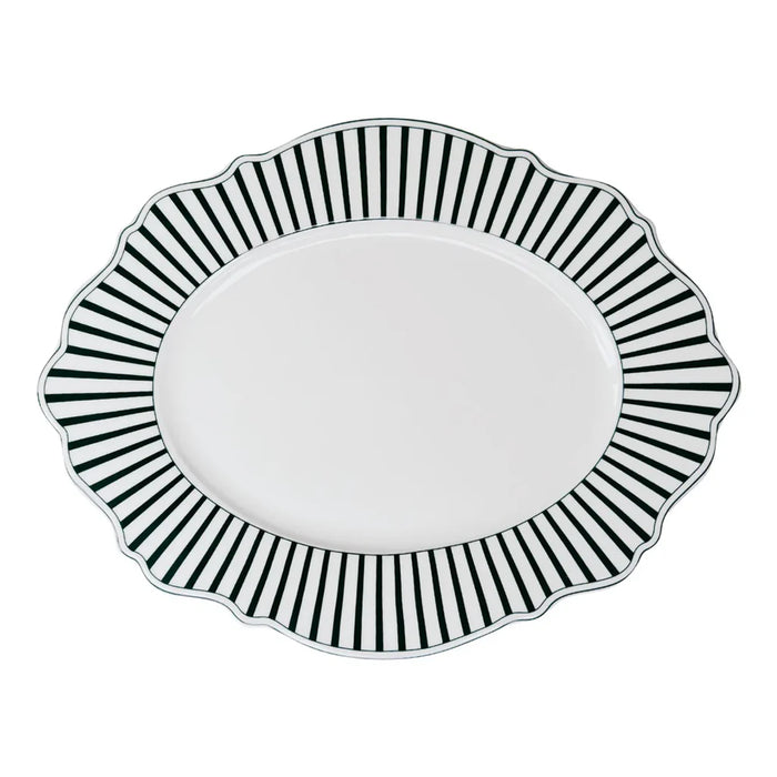 Jenna Clifford Ivory Noir Oval Platter