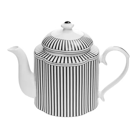 Jenna Clifford Ivory Noir Teapot 1200ml JC-7384