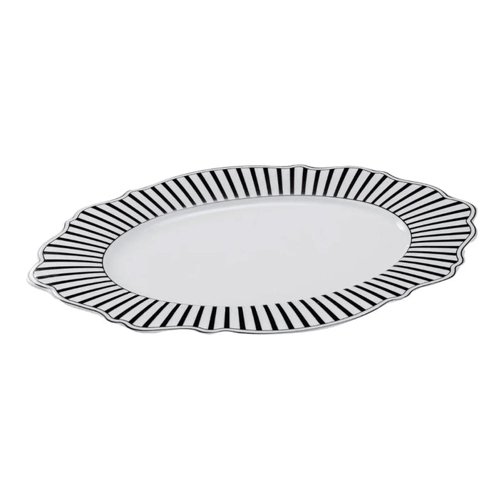 Jenna Clifford Ivory Noir Oval Platter