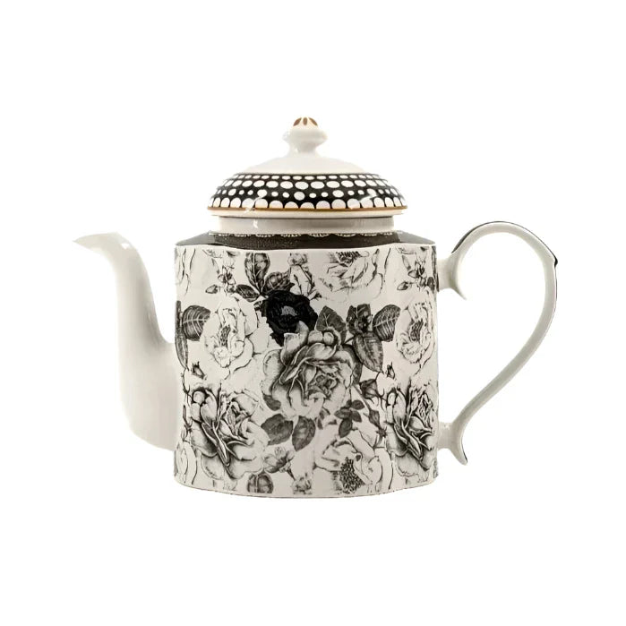 Jenna Clifford Black Rose Tea Pot 1200ml JC-7237