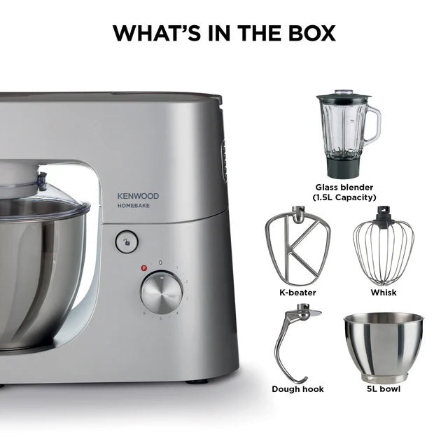 Kenwood - HomeBake Stand Mixer + Blender 1000W - KHH01.120SI