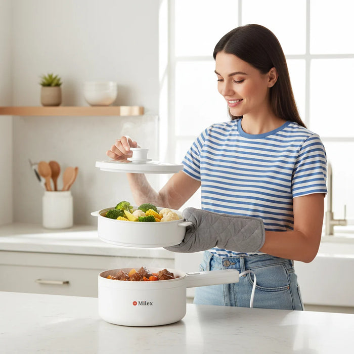 Milex Electric One Pot Cooker – 1.8L Multi-Function Electric Cooker