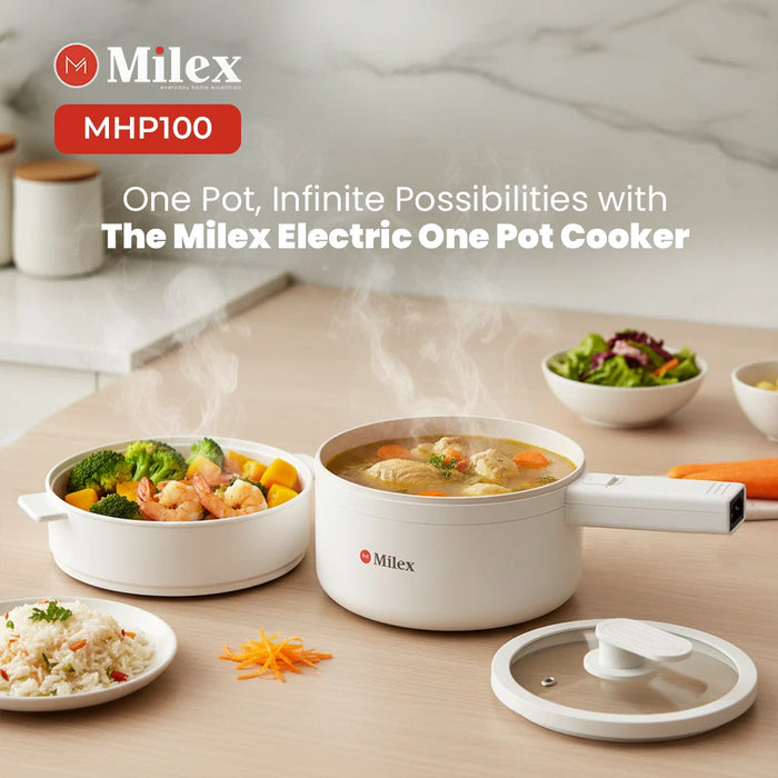 Milex Electric One Pot Cooker – 1.8L Multi-Function Electric Cooker