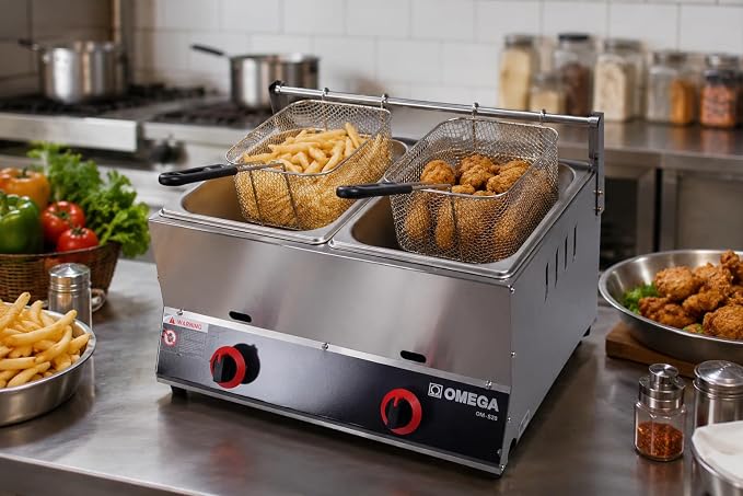 Omega High-Performance Gas Deep Fryer OM-S28