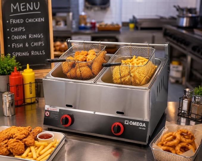 Omega High-Performance Gas Deep Fryer OM-S28