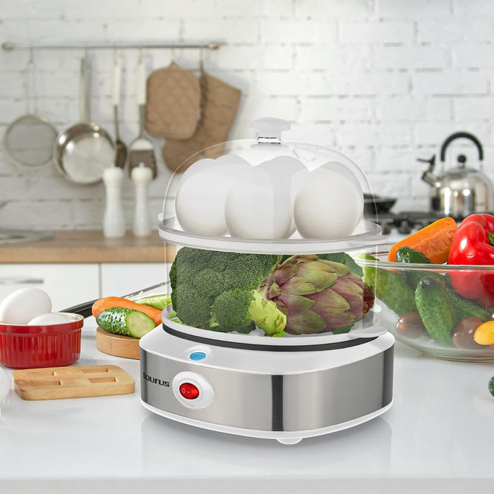 Taurus Egg Boiler 14 Egg Plastic 2Tier 360W "Vapor D'ou"